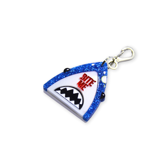 Bite Me Shark Slogan Tag